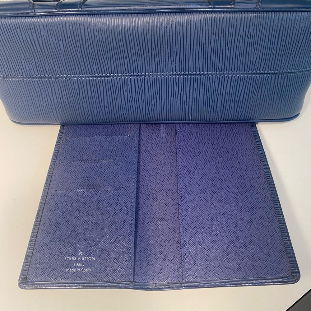Rare Vintage Louis Vuitton Epi Sagur PM & Wallet Bundle In Myrtille - Picture 15 of 16